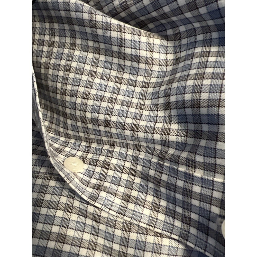 Jos. A. Bank Reserve 100% Egyptian Cotton Tailored Fit Dress Shirt Men Sz L 17 - Picture 11 of 11